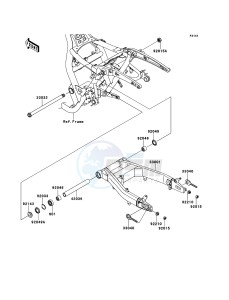 VN1700_CLASSIC_ABS VN1700FBF GB XX (EU ME A(FRICA) drawing Swingarm