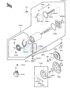 ZL 600 A [ZL600 ELIMINATOR] (A1-A2) drawing STARTER MOTOR_STARTER CLUTCH