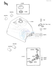 KLF 300 A [BAYOU 300] (A1) [BAYOU 300] drawing FUEL TANK