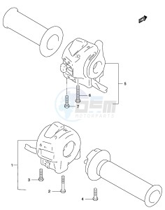 GZ250 (P34) drawing HANDLE SWITCH