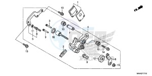 NC750SDG NC750X Europe Direct - (ED) drawing PARKING BRAKE CALIPER