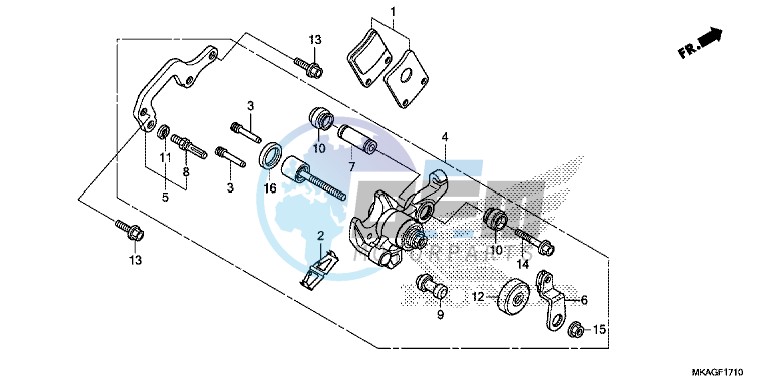 PARKING BRAKE CALIPER