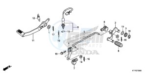 CBR125RF CBR125R 2ED - (2ED) drawing PEDAL