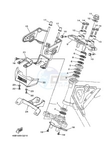 YBR125EGS YBR125G (43BM) drawing STEERING