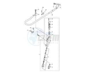 WR F 250 drawing REAR MASTER CYLINDER