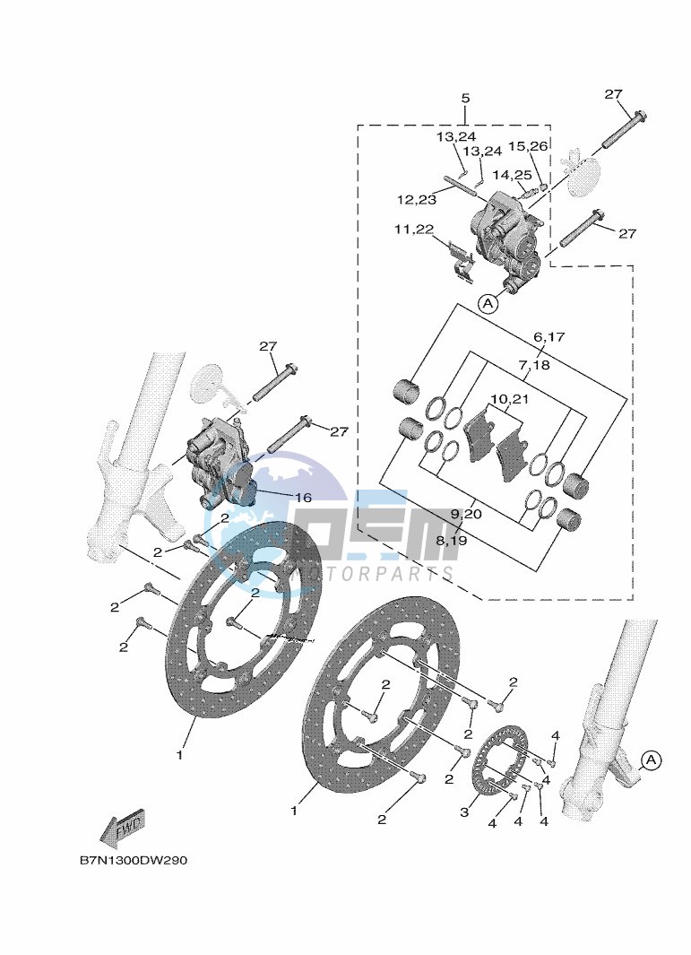 FRONT BRAKE CALIPER