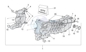 SR 50 ie AND carb. USA drawing Crankcase