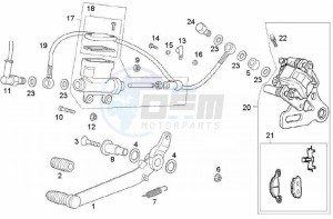 GPR - 50 cc VTHRF1A1A Euro 2 2T LC drawing Braking system, rear (Positions)