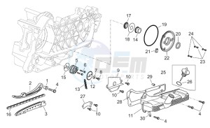 Scarabeo 125-200 e2 (eng. piaggio) drawing Oil pump