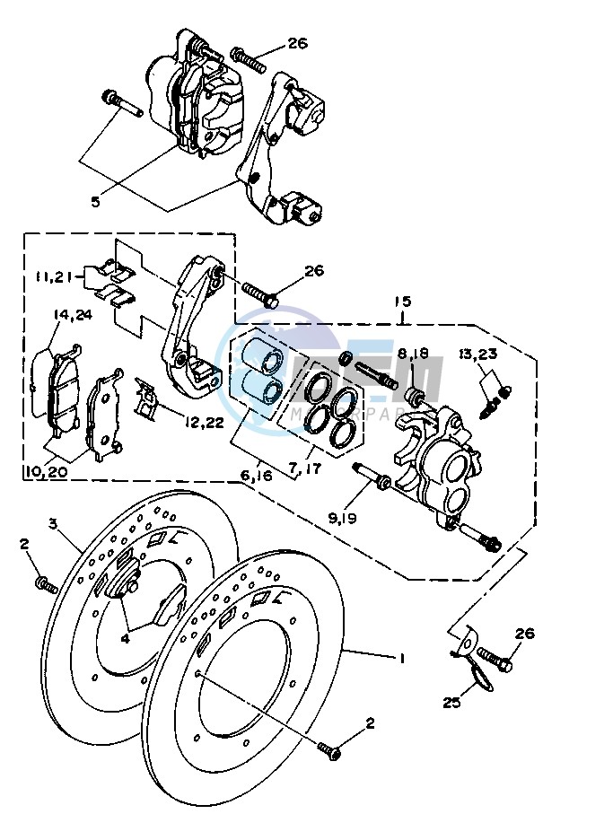 FRONT BRAKE CALIPER