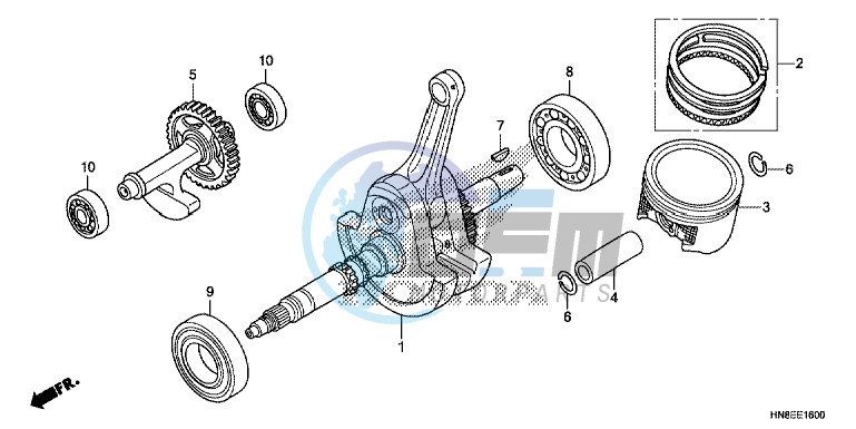 CRANK SHAFT/ PI STON