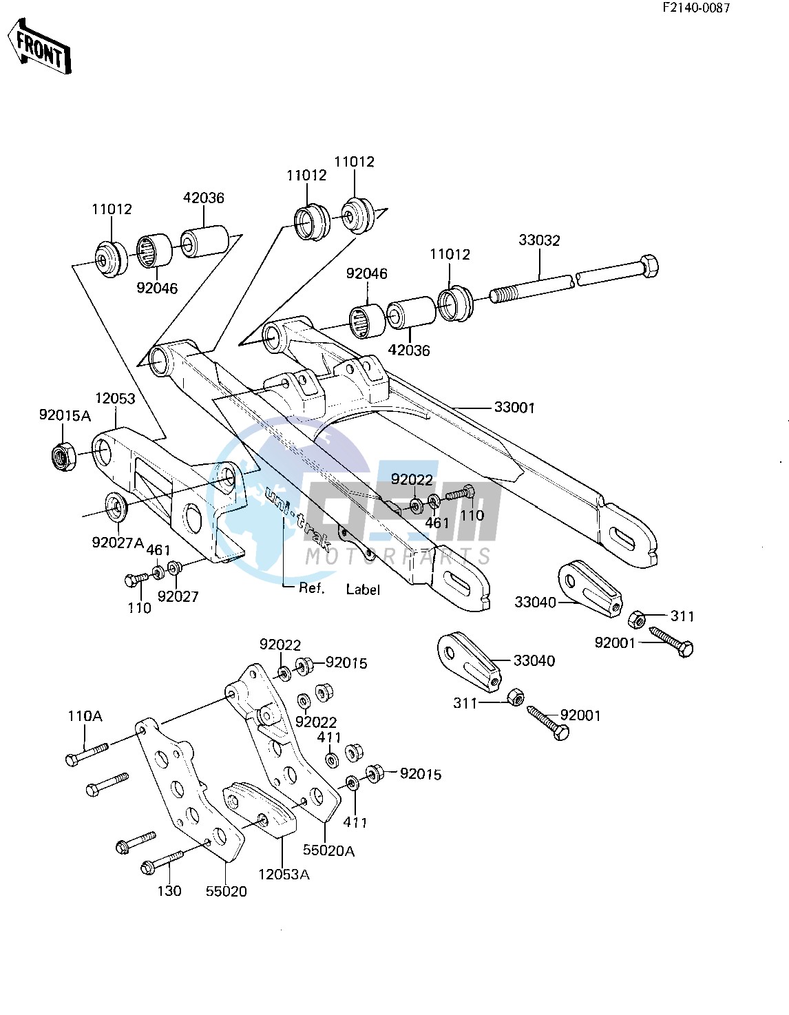 SWING ARM -- 82 KX80-C2- -