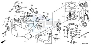 CRF450RB drawing FUEL TANK (CRF450RB/ C)