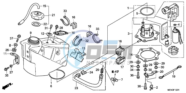 FUEL TANK (CRF450RB/ C)