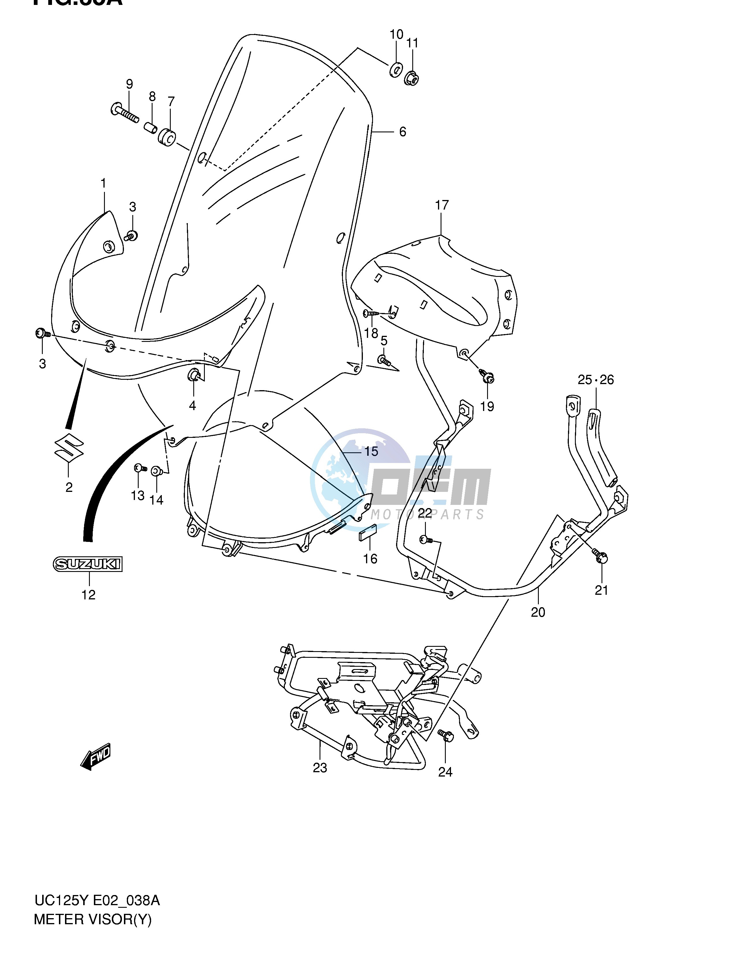 METER VISOR (MODEL Y K1)