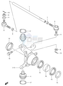 LT-A500F (P28-P33) drawing STEERING KNUCKLE