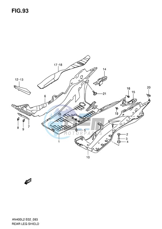 REAR LEG SHIELD