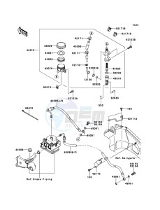 VERSYS_ABS KLE650DDF XX (EU ME A(FRICA) drawing Rear Master Cylinder