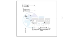 CB600FA9 France - (F / ABS CMF) drawing HEATED GRIPS