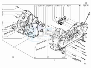 MP3 500 rl Sport business drawing Crankcase