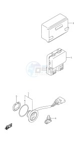 DF 25A drawing PTT Switch Remote Control w/Power Tilt