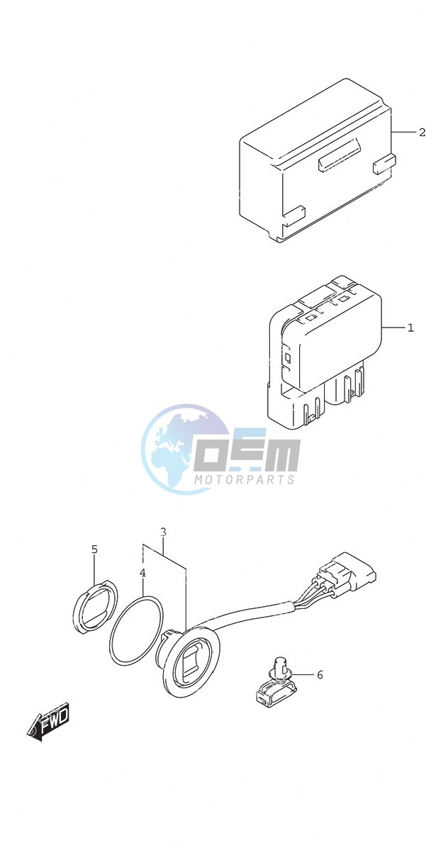 PTT Switch Remote Control w/Power Tilt