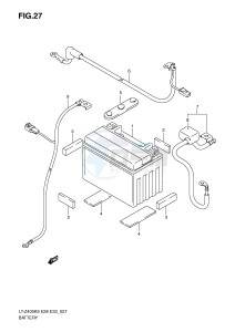 LT-Z400 (E28-E33) drawing BATTERY