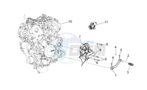 RSV 4 1000 4V drawing Engine