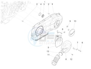 150 Sprint 4T 3V ie (NAFTA) drawing Crankcase cover - Crankcase cooling