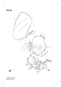 UH200 BURGMAN EU-UK drawing WINDSCREEN