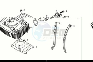 NH-X125 (ME12B2-EU) (E5) (M1) drawing CYLINDER - CHAINTENSIONED