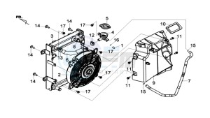 MAXSYM 600I ABS drawing RADIATOR