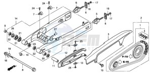 CBF1000S drawing SWINGARM