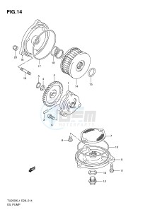 TU250X (E28) drawing OIL PUMP