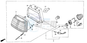 SA50 drawing HEADLIGHT