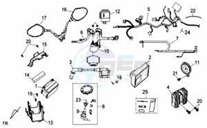 WOLF CARBURATED 125 drawing WIRING HARNASS