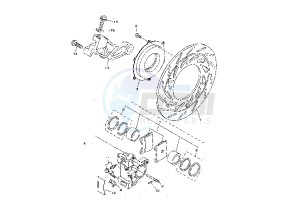 XVS A DRAG STAR CLASSIC 1100 drawing REAR BRAKE CALIPER