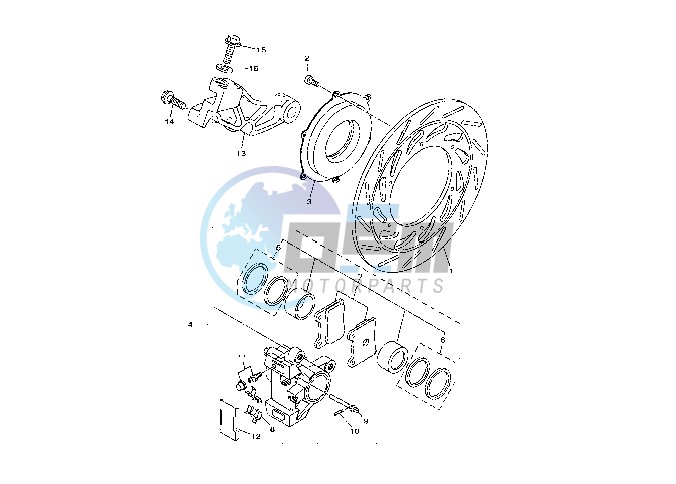 REAR BRAKE CALIPER