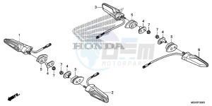 VFR1200XD CrossTourer - VFR1200X Dual Clutch 2ED - (2ED) drawing WINKER