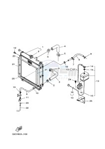 EDL13000STE 1647 (Q9CH) drawing RADIATOR & HOSE