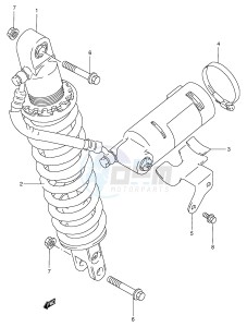 DR350 (E1) drawing REAR SHOCK ABSORBER