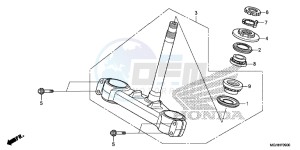 VFR1200XDH 2ED - (2ED) drawing STEERING STEM