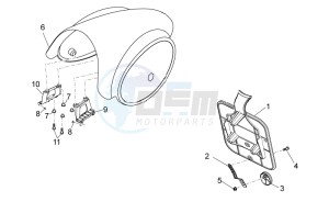 V7 II Racer ABS 750 drawing Rear body II- Plate holder