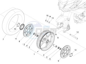 ETV Caponord 1200 USA USA drawing Front wheel