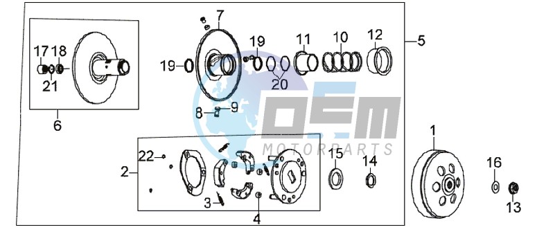 DRIVE PULLEY / V-BELT