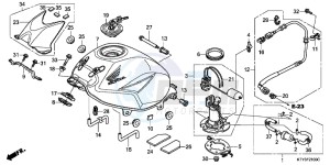 CBR125RTC drawing FUEL TANK