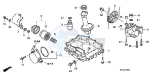 CBF1000SA Europe Direct - (ED / ABS) drawing OIL PAN/OIL PUMP