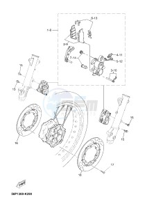 XT660ZA XT660Z ABS TENERE (2BE3 2BE3 2BE3) drawing FRONT BRAKE