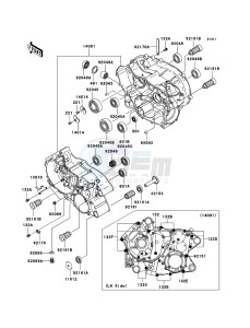 KVF360 4x4 KVF360A6F EU GB drawing Crankcase