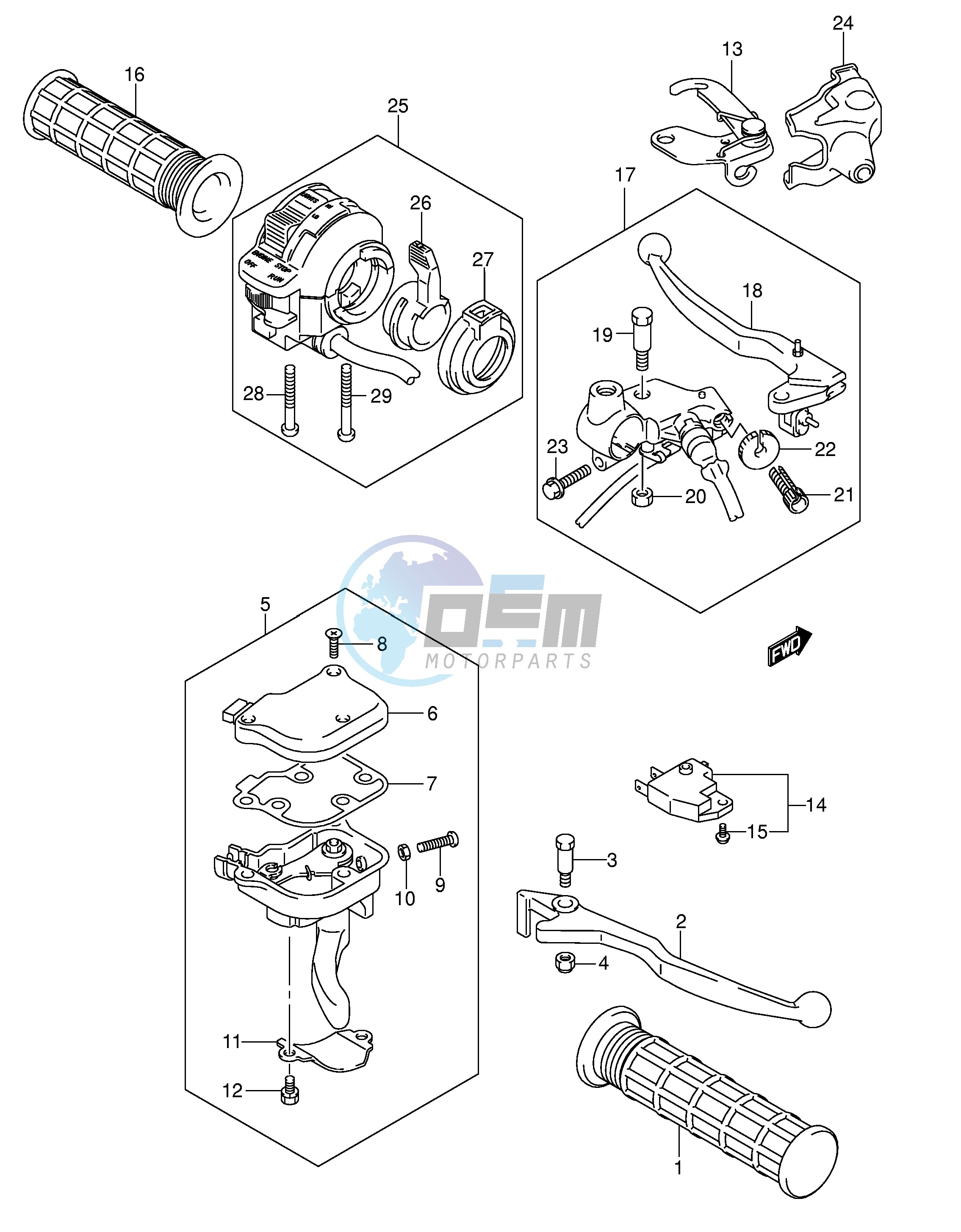 HANDLE LEVER (MODEL K5 K6)